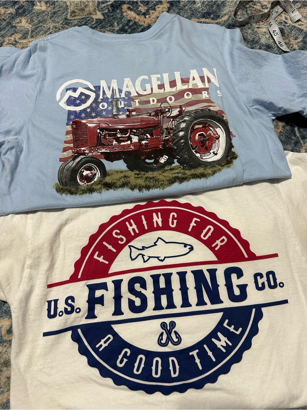 Magellan Outdoors Light Blue Short Sleeve Logo Tee - Picture 2 of 2